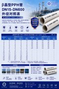  β晶型PPH管DN15-DN600外径对照表